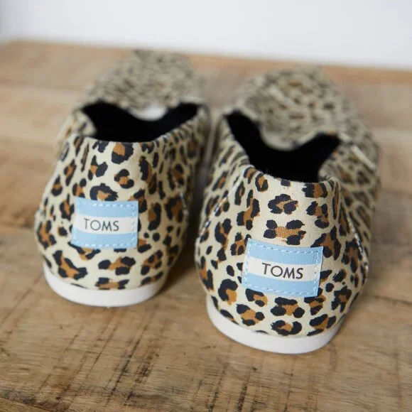 Toms Alpargata Slip-On Shoes | Brown Leopard Print {Size 10} NWOT - Picture 4 of 7